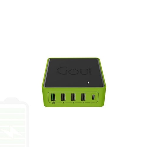 شاحن جداري قوي كيمبا 5 منافذ بقوة إجمالي 36 واط يد...