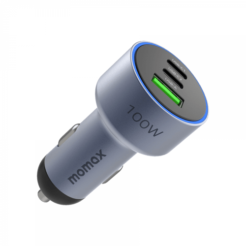 شاحن سيارة موماكس بقوة 100 واط يدعم الشحن السريع P...