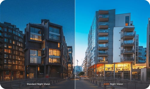 داش كام - كاميرا أمامية وخلفية للسيارة A400-1 بدقة...