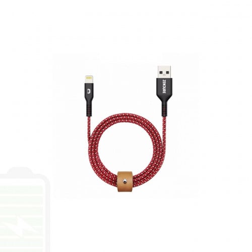 كيبل ايفون زندور قماش بطول 1م