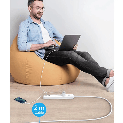 توصيلة كهرباء انكر 3 فتحات + منفذين USB و منفذ PD...