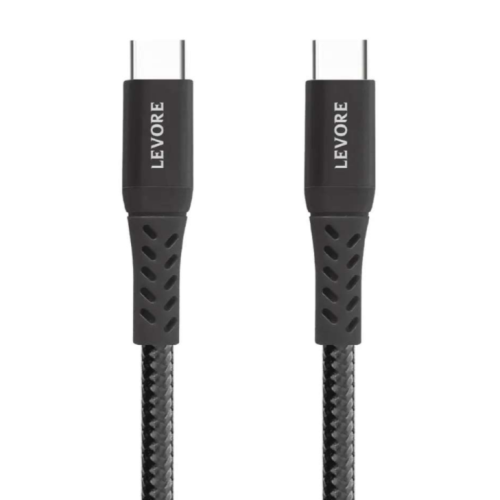 كيبل تايب سي الى تايب سي بطول 1م قماش ماركة ليفوري