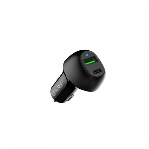 شاحن سيارة ليفوري يدعم تقنية الشحن السريع PD بقوة...