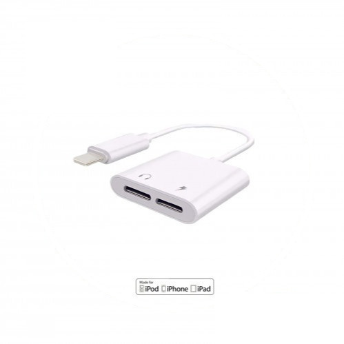 محول جيبل Jeebl للسماعة والشاحن Lightning + Lightn...