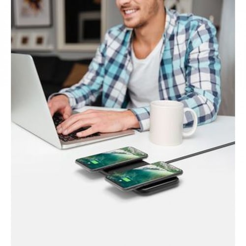 شاحن لاسلكي مزدوج من راف باور