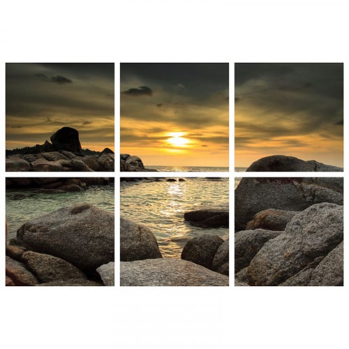 Wall art printed on lightweight board without fram...