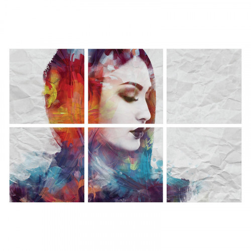 Wall art printed on lightweight board without fram...
