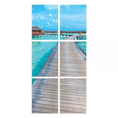 Wall art printed on lightweight board without fram...