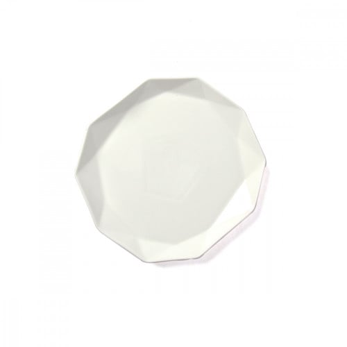 سكوالو - صحن ضيافة (بورسلان) أنيق دائري بحواف مضلع...