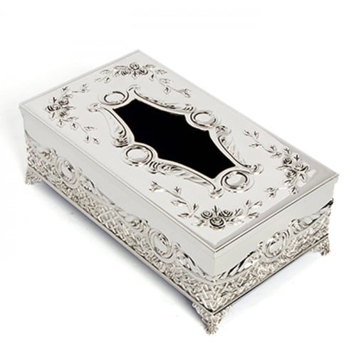 علب مناديل فضي كامل 2194Q 104