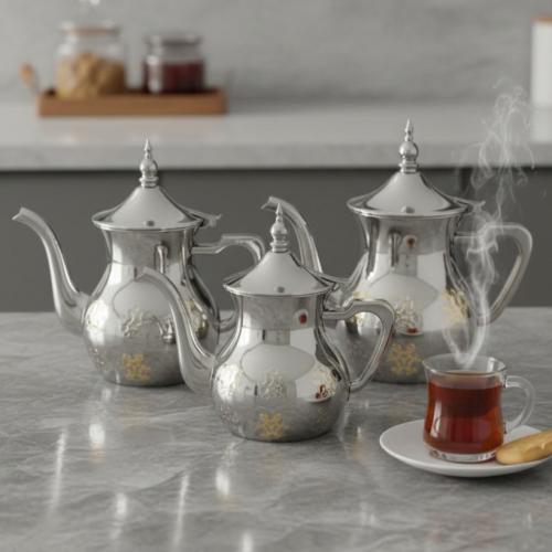 طقم براد استيل مذهب 3 قطع