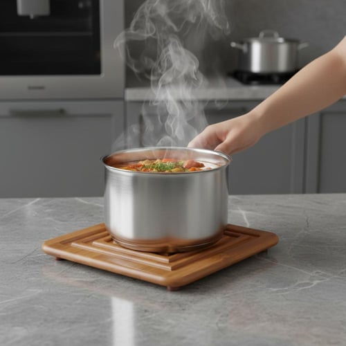 قاعدة خشب للأواني الساخنة 17 سم * 17 سم 501412019