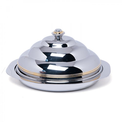 سكوالو - صحن تقديم من الستانلس ستيل بيضوي مع غطاء...