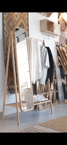 ستاند تعليق ملابس بمرايا 100x170