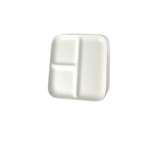 سكوالو - صحن ضيافة (بورسلان) مستطيل أنيق مقسم 3 أق...