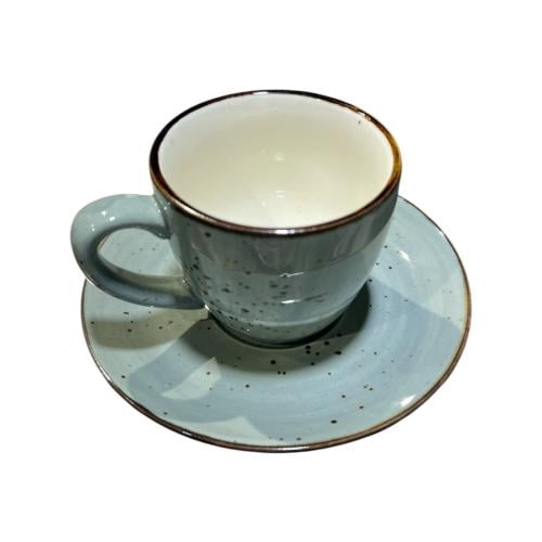 اكواب بصحن برسلان صيني 80ملي