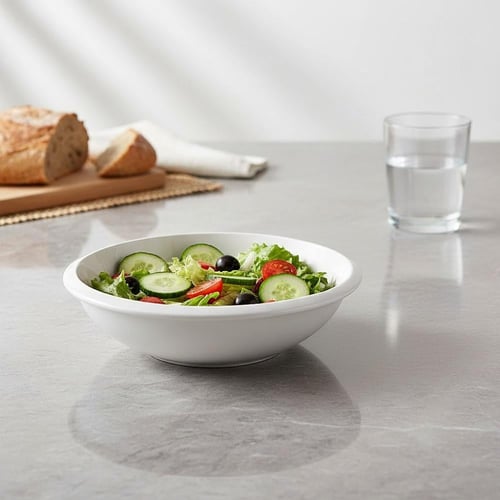 صحن (بورسلان) ( دائري ) صيني - 21 ×21 سم عمق 5.7 س...