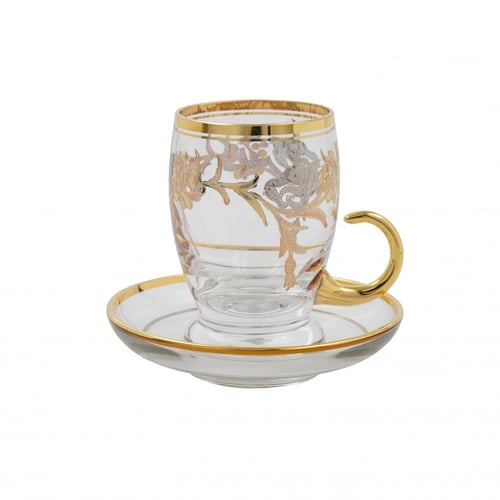 فناجين شاهي زجاج تركي 668SAMRA