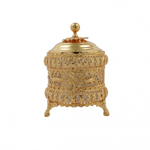 علبة زجاج ذهبي صيني F84816M/G