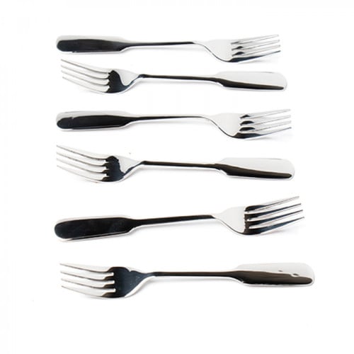 سكوالو - طقم شوك من ( الستانلس ستيل ) ( 6 قطع ) بت...