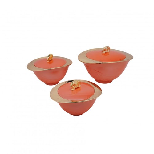 حافظة طعام غولدن فاير طقم 3 711/G-OR-G-OR