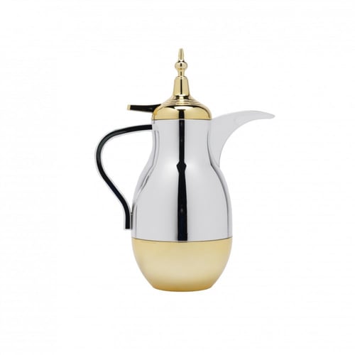 ترمس شاى يابانى 1 لتر فضي ذهبي