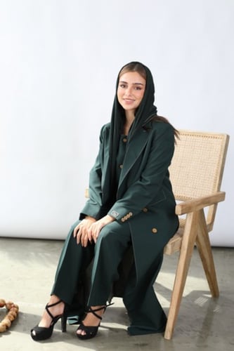 عباية بليزر باللون العشبي LA41