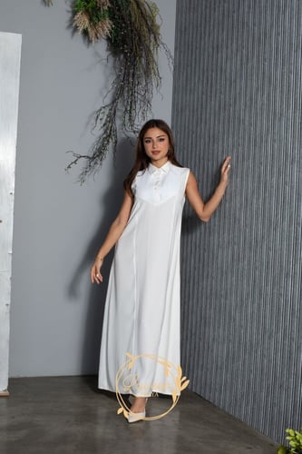 فستان داخلي ابيض LA93