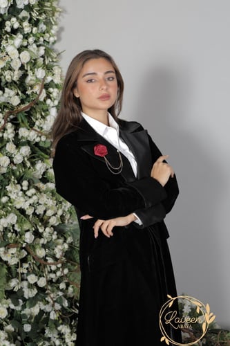 عباية شتوية مخمل LA56