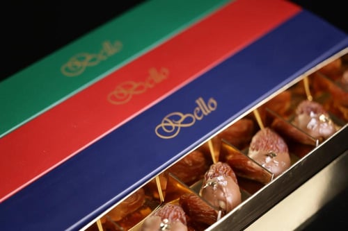 بوكس التمر المجدول بالفول السوداني 6 حبات