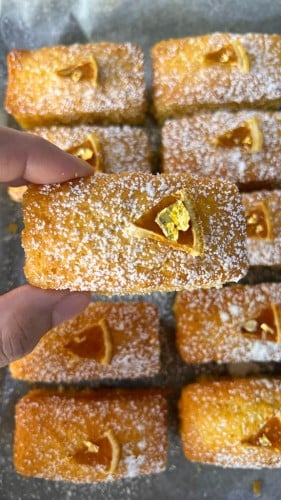 mini orange pound cake 6 peaces