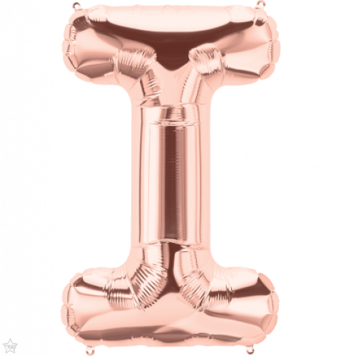 FOIL LARGE LETTER ROSEGOLD (عدد 5 قطع) I