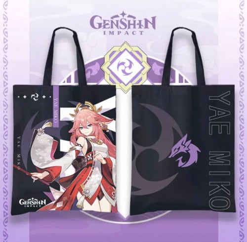 yea miko genshin impact totebag