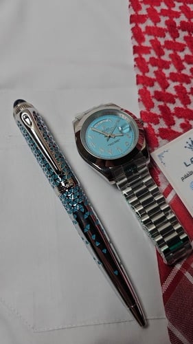 طقم ساعة رولكس وقلم كارتير