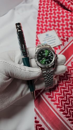 طقم ساعة رولكس وقلم كارتير