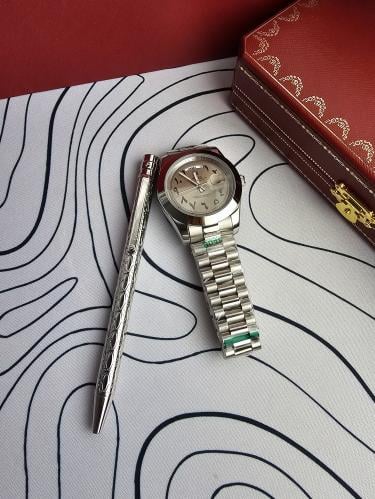 طقم ساعة رولكس وقلم كارتير