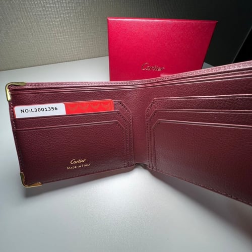 محفظة كارتير كبير برغندي