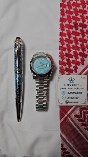 طقم ساعة رولكس وقلم كارتير