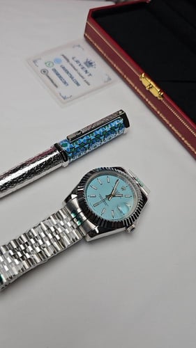 طقم ساعة رولكس وقلم كارتير