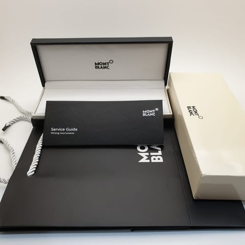 قلم مونت بلانك شكسبير اسود بفضي