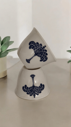 طقم ترمس شاي او قهوه مزخرفه