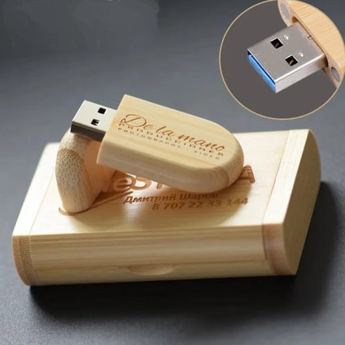 فلاشة USB خشبي بتصميم من اختياركم