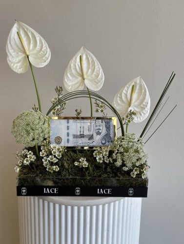 صينية اكريلك مع ظرف للمبلغ المالي