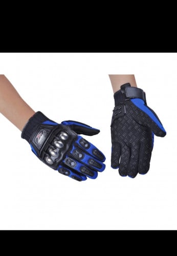 قفازات ازرق كامل