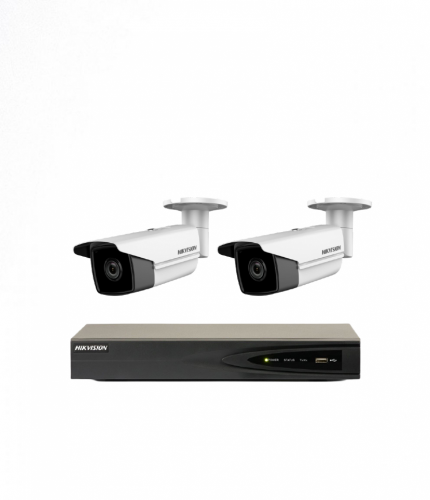 عدد 2 كاميرات شبكية 8 ميجـا IP - خارجية 60 متر مع...