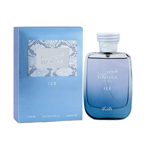 Rasasi Hawas Ice عطر هوس ايس الرصاصي او دو بارفيوم 100مل