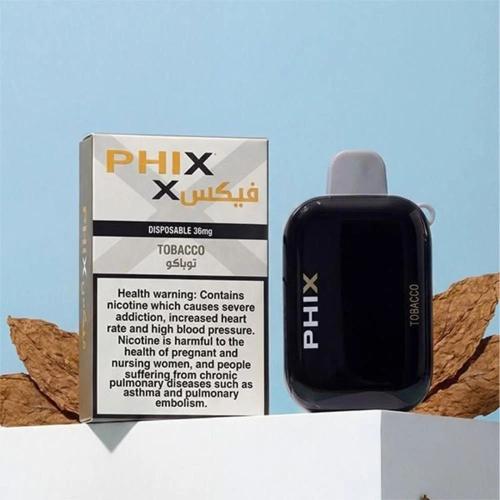PHIX X 5000 سحبة سيجارة فكس 5000 شفطة 36 نيكوتين استخدام مره واحده