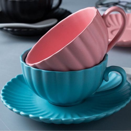 كوب قهوة ايسبريسو Daisy لون وردي