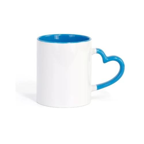 كوب قلب ازرق