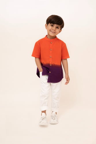 تيشيرت ولادي مموج بلونين